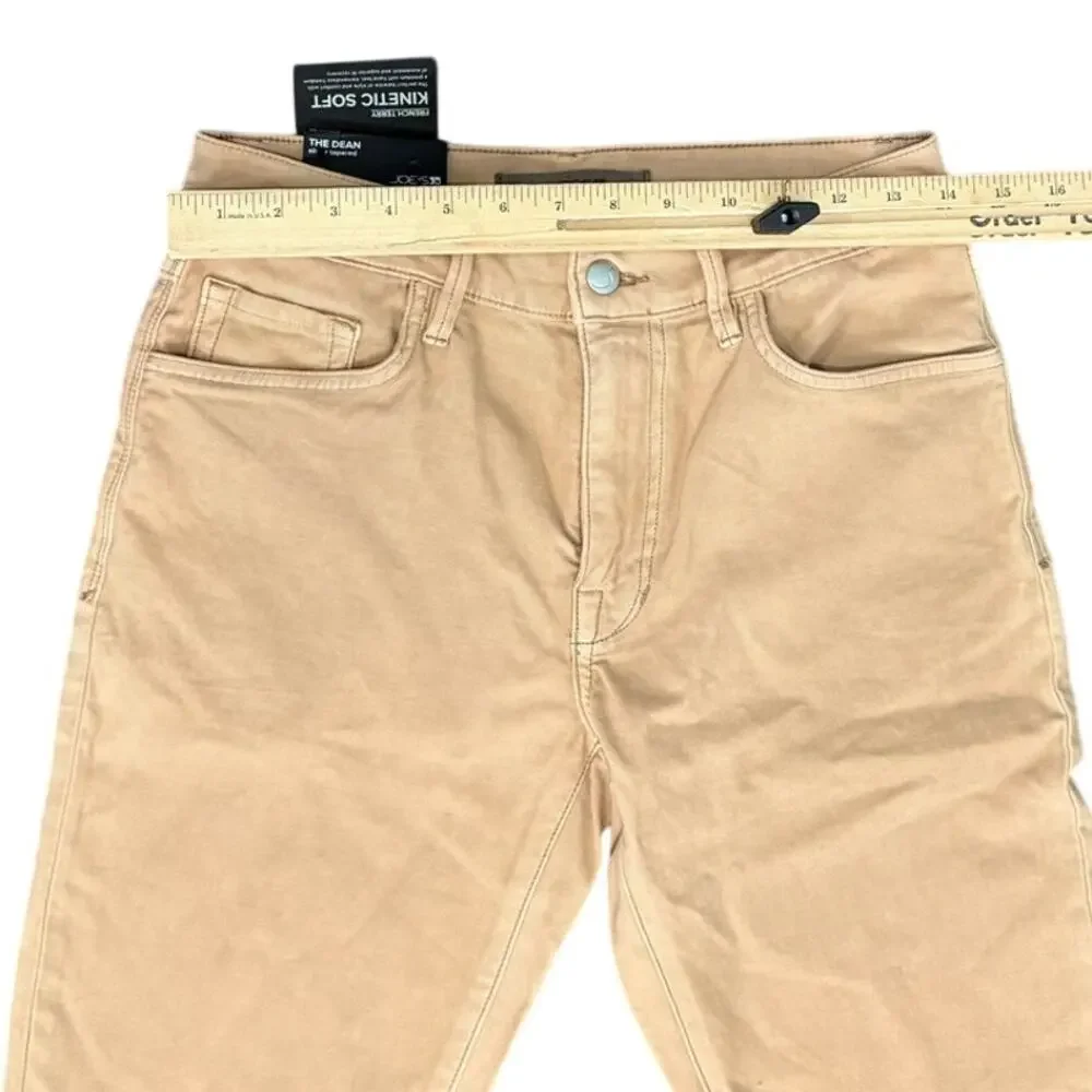 Joe's Jeans Kinetic Dean French Terry Slim Tapered Tan Slim Jean size 28 NEW Tag